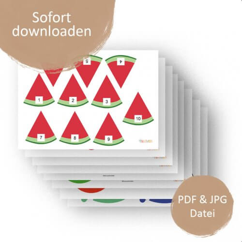 Tablettarbeiten Sommer ab 3 Jahre – zum Ausdrucken [Digital]