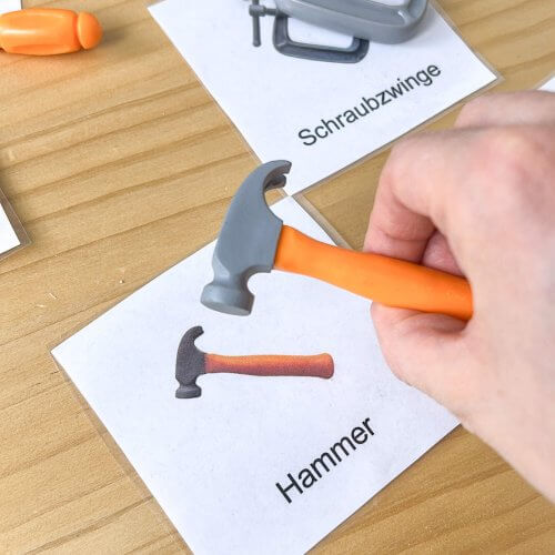 Lernkarten Werkzeug ab 2 Jahre – zum Ausdrucken [Digital]