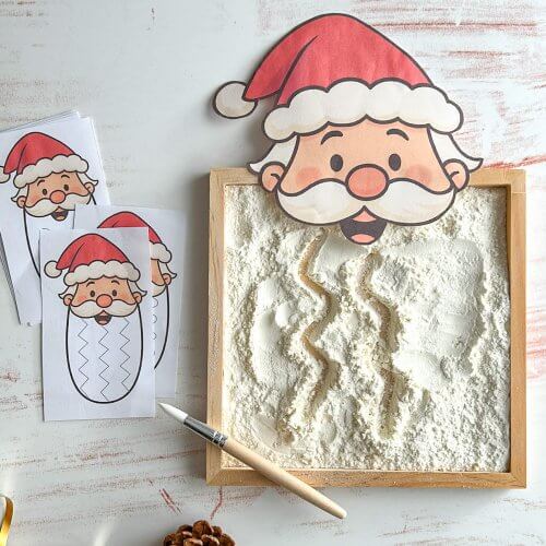 Weihnachtliche Schwungübung ab 3 Jahre – zum Ausdrucken [Digital]